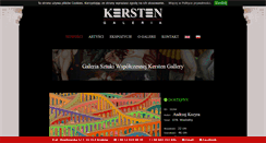 Desktop Screenshot of kerstengallery.com.pl